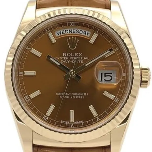 ロレックス デイデイト 118138 ブラウン