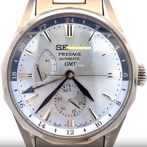 セイコー プレザージュ オーシャントラベラー GMT 6R64-00E0