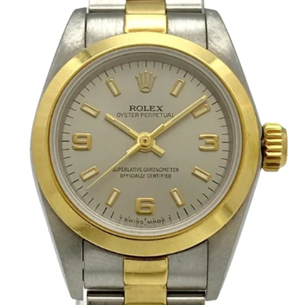 ロレックス オイスターパーペチュアル 67183 グレー