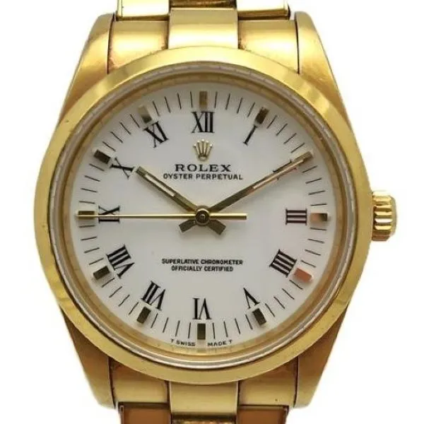ロレックス オイスターパーペチュアル 14208 ホワイト