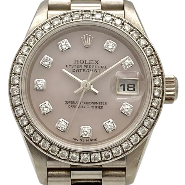 ロレックス デイトジャスト 79179 ピンク