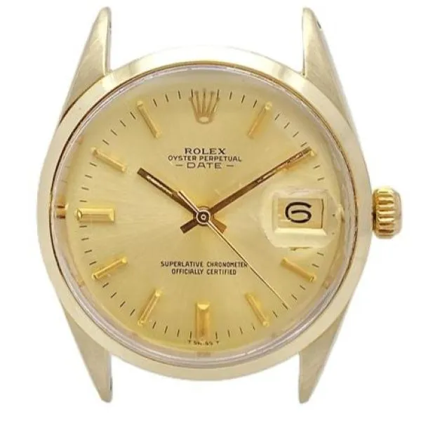 ロレックス オイスターパーペチュアルデイト 1550 ゴールド