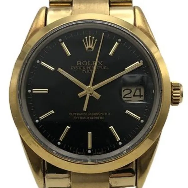 ロレックス オイスターパーペチュアルデイト 15505 ブラック