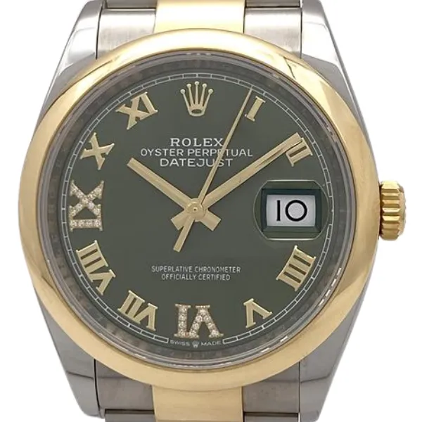 ロレックス デイトジャスト 126203 グリーン
