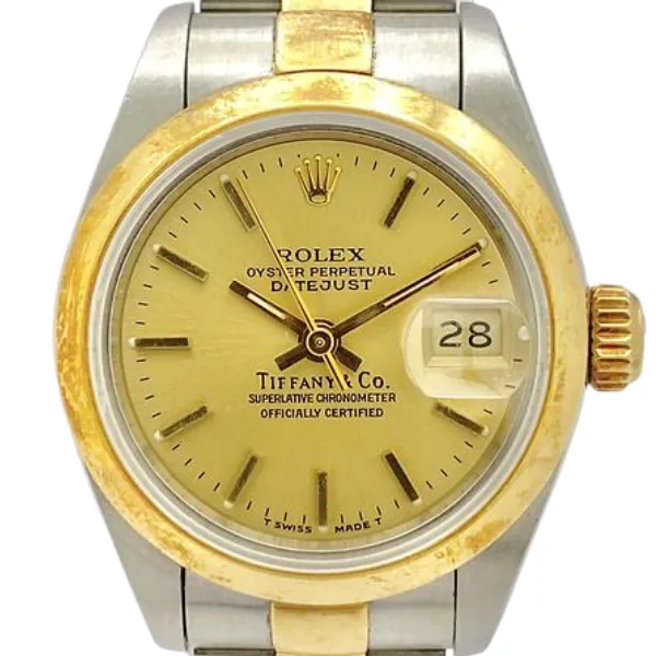 ロレックス デイトジャスト ティファニー Wネーム 69163