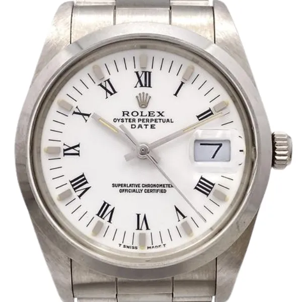 ロレックス オイスターパーペチュアルデイト 15000 ホワイト