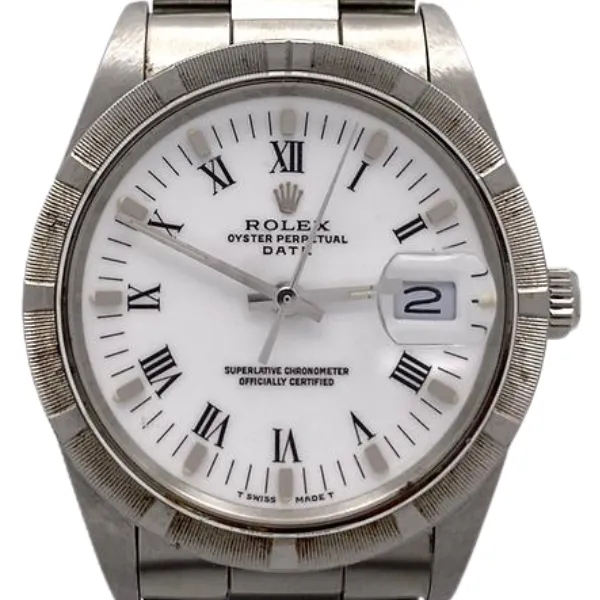 ロレックス オイスターパーペチュアルデイト 15010 ホワイト
