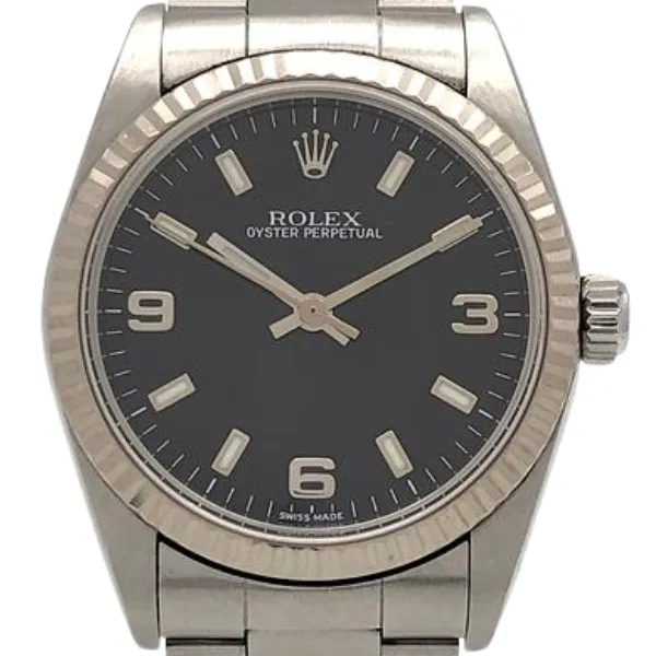 ロレックス オイスターパーペチュアル 77014 ブラック