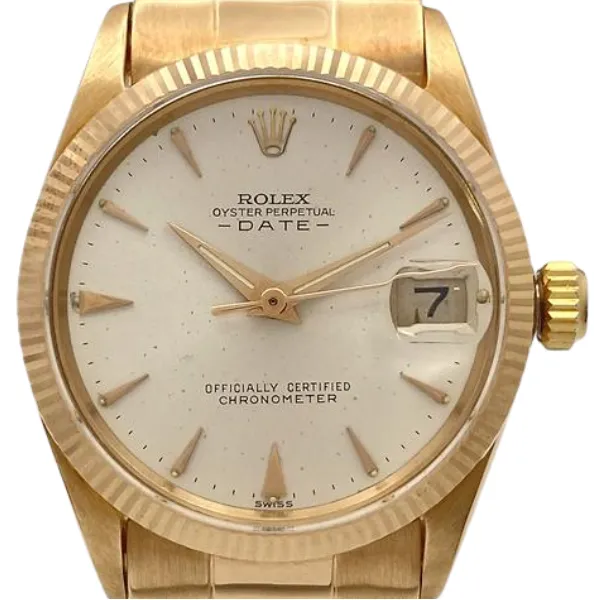 ロレックス オイスターパーペチュアルデイト 6627 ゴールド
