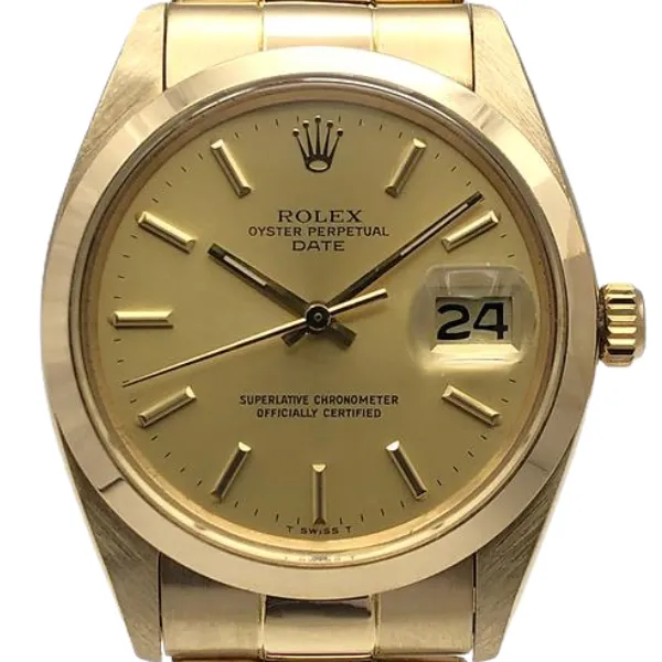 ロレックス オイスターパーペチュアルデイト 1500 ゴールド