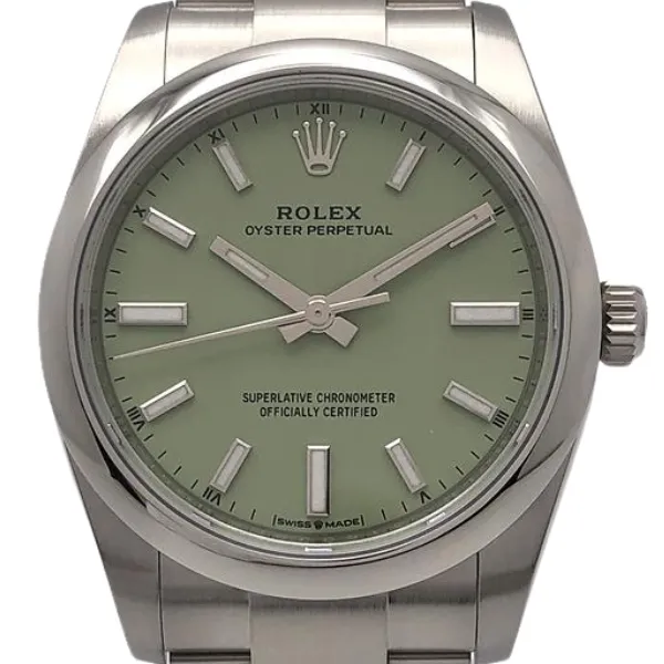 ロレックス オイスターパーペチュアル 124200 グリーン