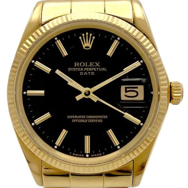 ロレックス オイスターパーペチュアルデイト 1503 ブラック