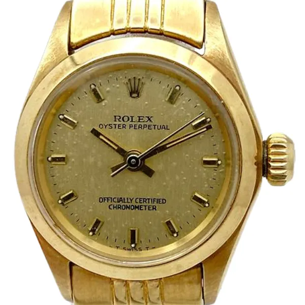 ロレックス オイスターパーペチュアル 6618 ゴールド