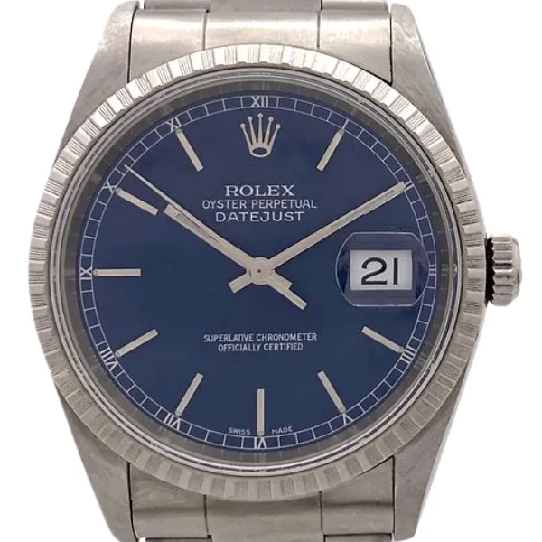 ロレックス デイトジャスト 16220 ブルー