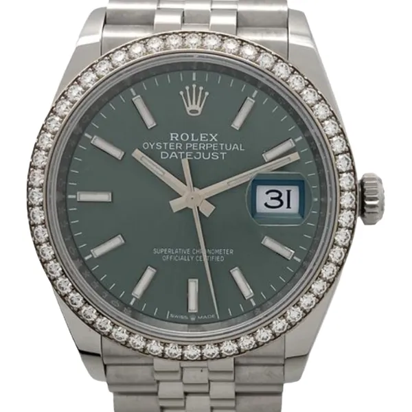 ロレックス デイトジャスト 126284RBR グリーン