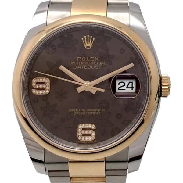 ロレックス デイトジャスト 116201 ブラウン