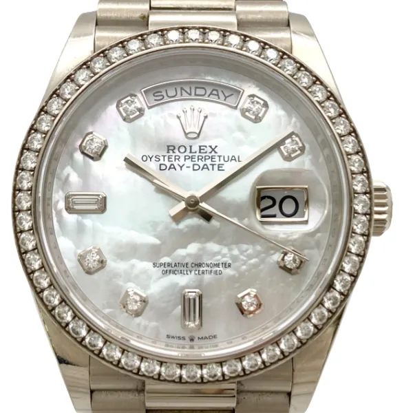 ロレックス デイデイト 128349RBR シルバー