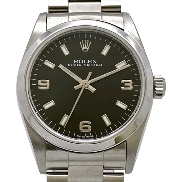 ロレックス オイスターパーペチュアル 77080 ブラック