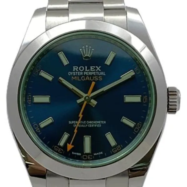 ロレックス ミルガウス 116400GV ネイビー