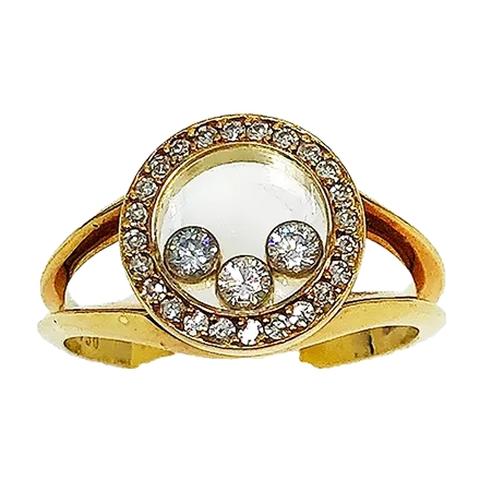 ショパール ハッピーダイヤモンド ラウンド リング