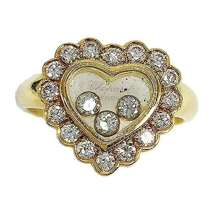 ショパール ハッピーダイヤモンド ハートモチーフ リング