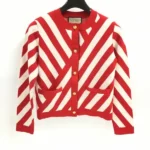 グッチ ジャケット レッド×ベージュ
