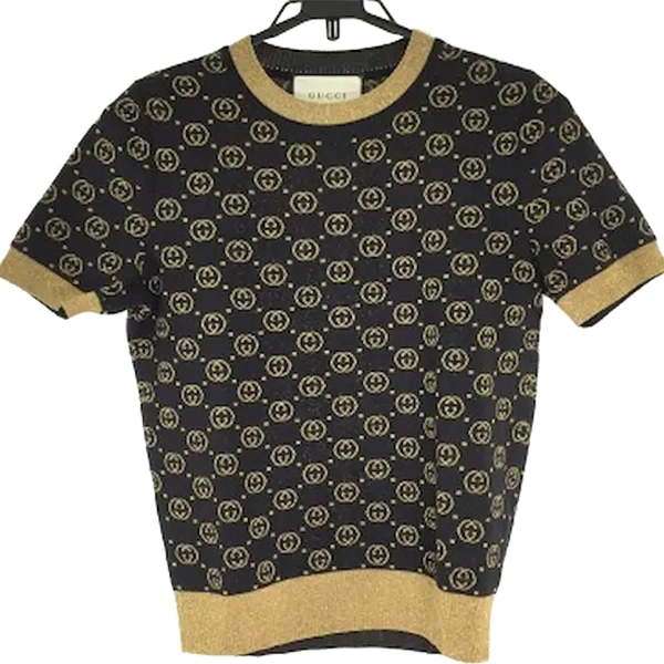 グッチ ニットTシャツ ブラック×ゴールド買取の参考価格- ブランド買取専門店のおたからや