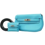 エルメス ケリームーブ ショルダーバッグ レザー W刻印