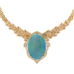 K18 オパール ダイヤ ネックレス/ペンダントトップ 66.3g